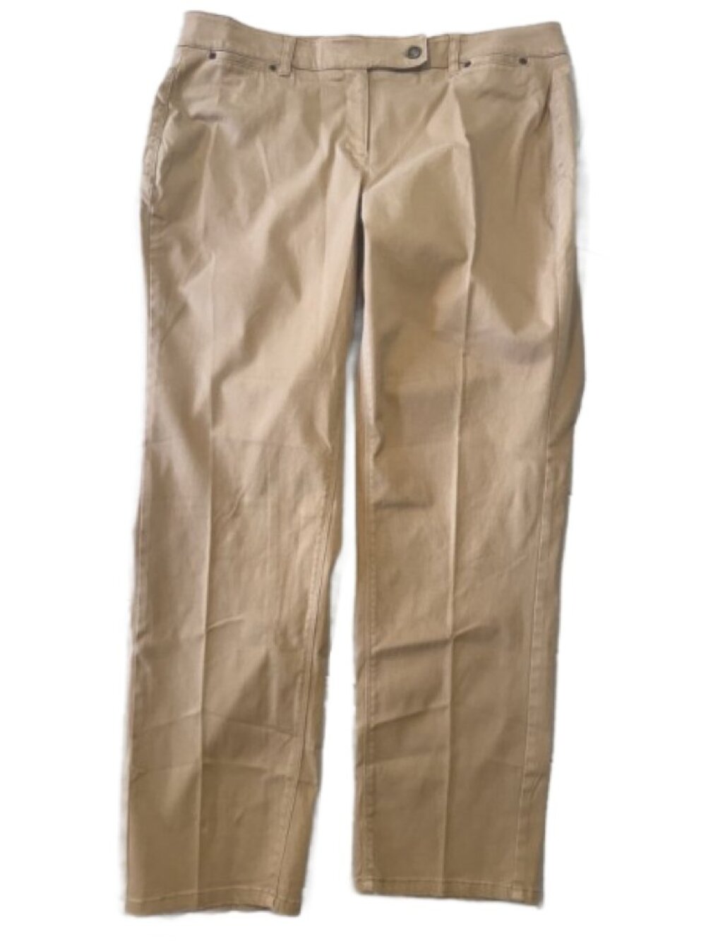 Jones New York Sport Woman Pants 16W Tan Brown 1X Stretchy Straight Casual 38x32